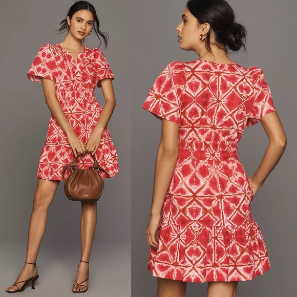 Anthropologie Dresses & Skirts - NWT Anthropologie Somerset Mini Dress Shibori Medium Pink